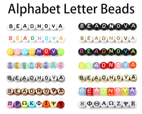 Acrylic Letter Alphabet Beads Mix, Beads Bracelets Letters