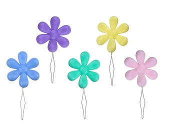 Needle Threader Pastel Colors Flower Head Wire Loop Sewing Machine Needle Threader For DIY Embroidery Craft Knitting & Quilting 5/25pcs