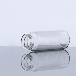Empty Small Glass Bottle Mini Transparent Jars With Corks Stopper Lids Reusable Container For DIY Decor Bottle Art 5/10/15ml 30/50/62mm Tall image 4