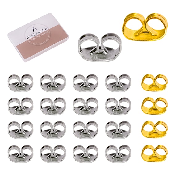Buy 14K Rose Gold Earring Backs, Extra Earring Backs, Solid Gold Earring  Backs, Earring Clutches, Butterfly Backing Online in India 