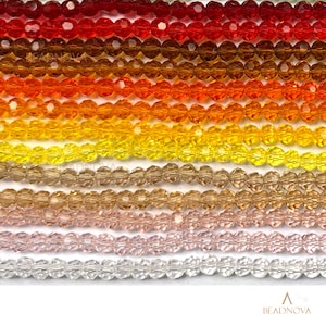 3/4/6/8/10mm Faceted Beads Classic Round Crystal Glass Beads Fashion Jewelry Beads Findings Charm Beads #5000 image 7