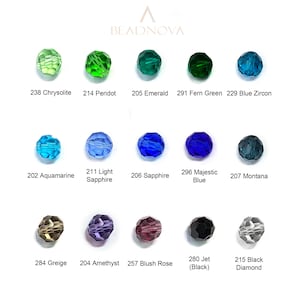 3/4/6/8/10mm Faceted Beads Classic Round Crystal Glass Beads Fashion Jewelry Beads Findings Charm Beads #5000 image 4