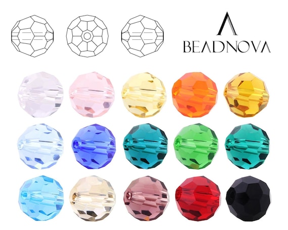 3/4/6/8/10mm Faceted Beads Classic Round Crystal Glass Beads Fashion Jewelry Beads Findings Charm Beads #5000