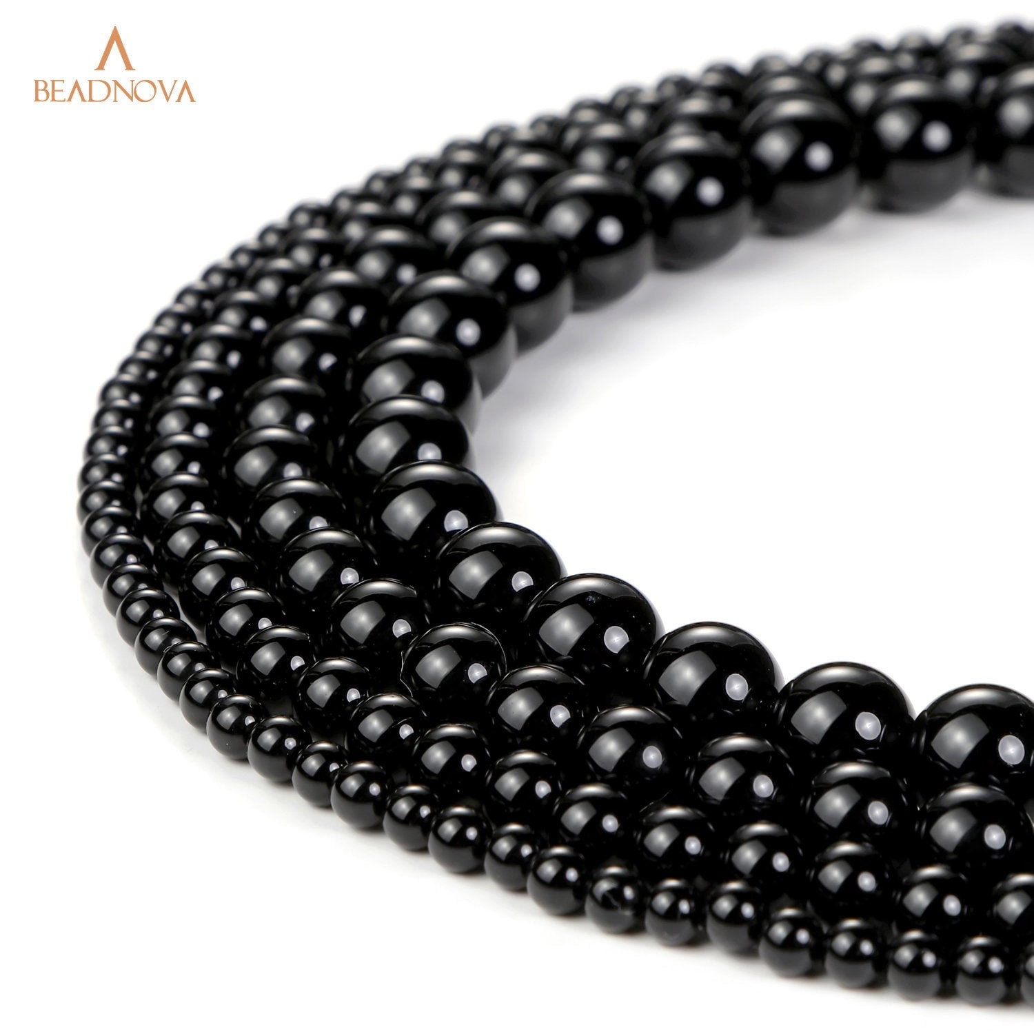 100 Cuentas De Ágata Ónix Negro Mate Natural 8 Mm + Cordón Elástico – Perfectas Para Pulseras Y Joyería DIY