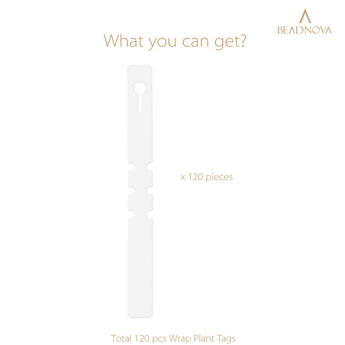 Wrapped Around Tag Sticker Plastic Plant Tags Wrap Around Hanging Labels White Colorful Markers ...