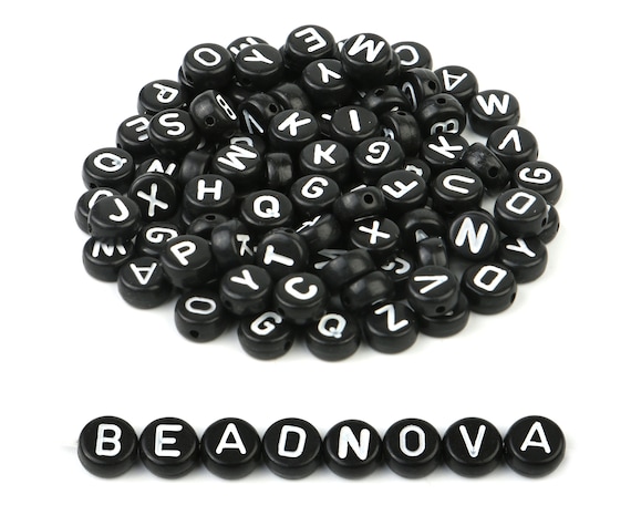 Wholesale Transparent Acrylic Heart Horizontal Hole Letter Beads