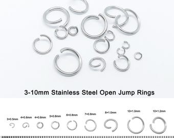 1000 Anelli Di Salto In Acciaio Inox 3mm Per Creare Gioielli Fai Da Te – Argento