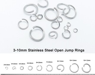 1000 Anelli Di Salto In Acciaio Inox 3mm Per Creare Gioielli Fai Da Te – Argento