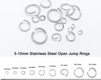 1000 Anelli Di Salto In Acciaio Inox 3mm Per Creare Gioielli Fai Da Te – Argento
