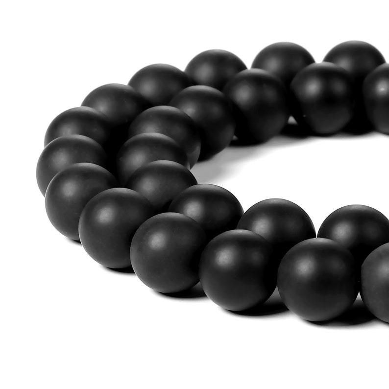 AAA Grade Matte Black Onyx Beads Matt Onyx Beads Black Agate Etsy