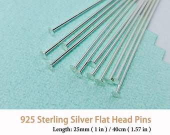 DIY925 30 Perni In Argento Sterling 925 Con Occhiello 20 Mm X 0,6