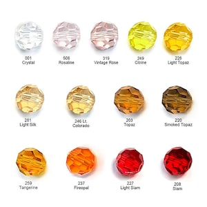 4/6/8/10mm Faceted Beads Classic Round Crystal Glass Beads Fashion Jewelry Beads Findings Charm Beads by BEADNOVA 5000 image 3