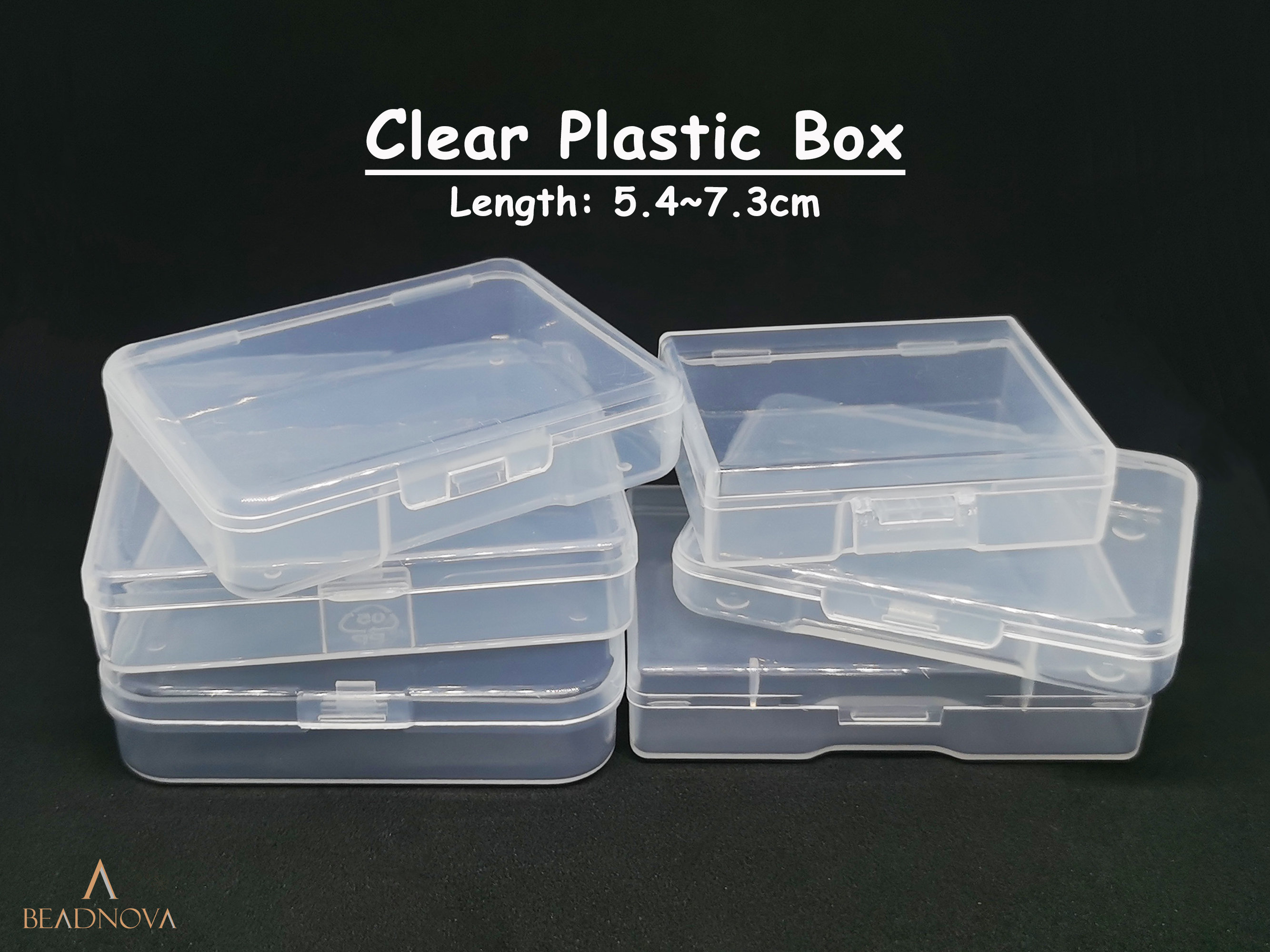Plastic storage box with lid -  España