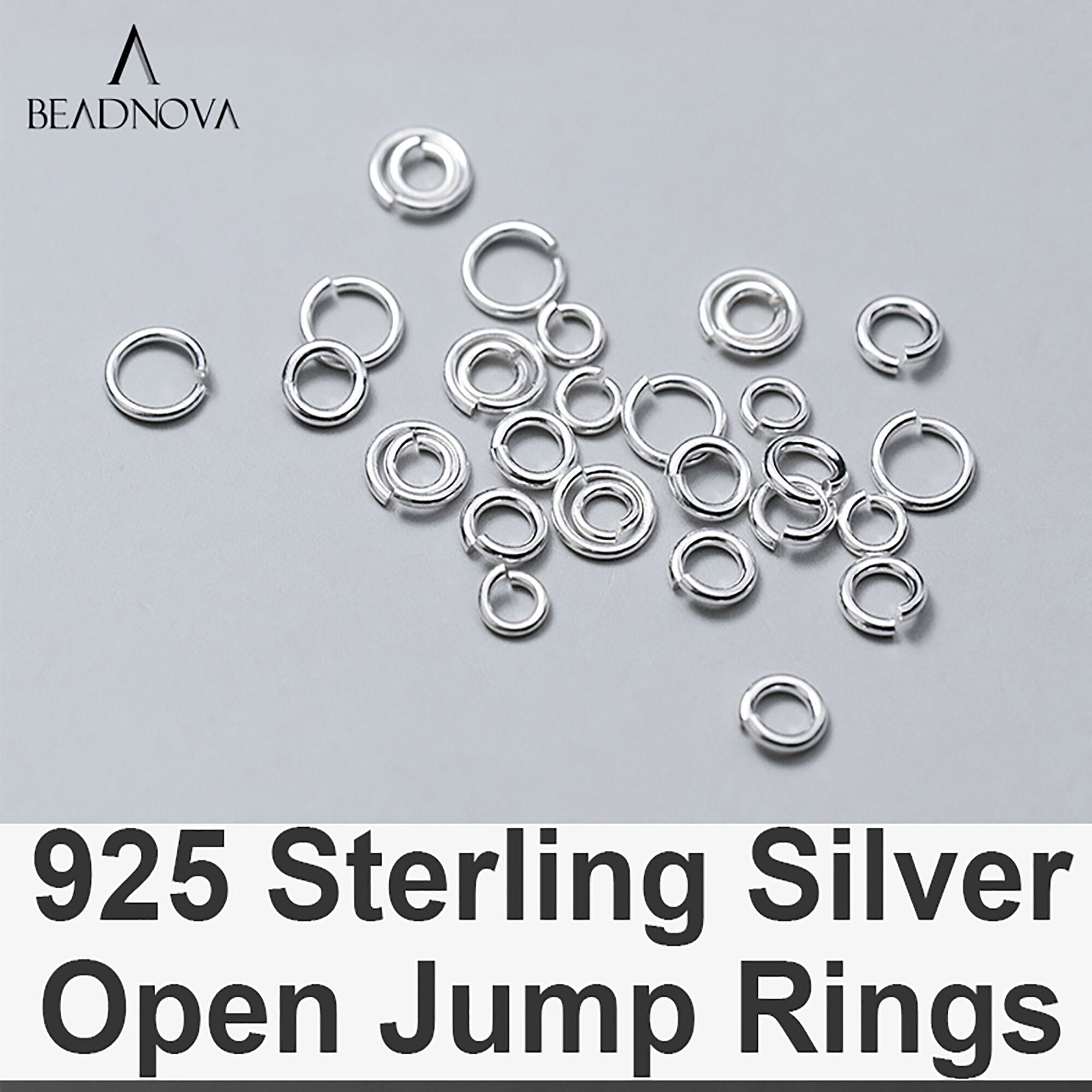 925 Sterling Silver single open Jump Rings 4 6 8mm Jewellery Making  Findings