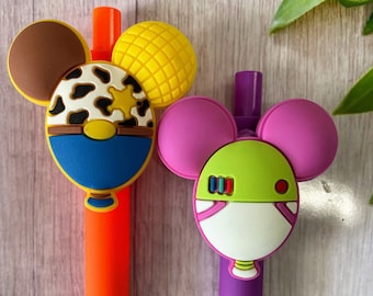 Buzz Lightyear and Andy Toy Story, Disney Pens, On Sale, Retractable FE Character Autograph Pens DCL Fish Extender Gifts for kids