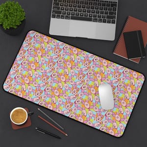Disney Piglet Winnie Pooh Pattern Desk Mat, Gaming Mouse Pad XL, Large Desk Protector, Cute Office Decor, Gift for Disney Fans