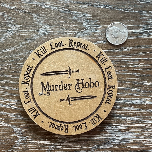 D&D RPG Murder Hobo Coaster