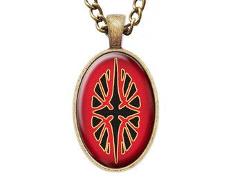 Daedric Prince Symbol Mehrunes Dagon Necklace - Etsy