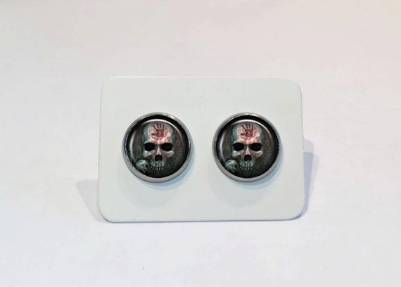 Stainless Stud Earrings The Dark Brotherhood The Black Door Skyrim