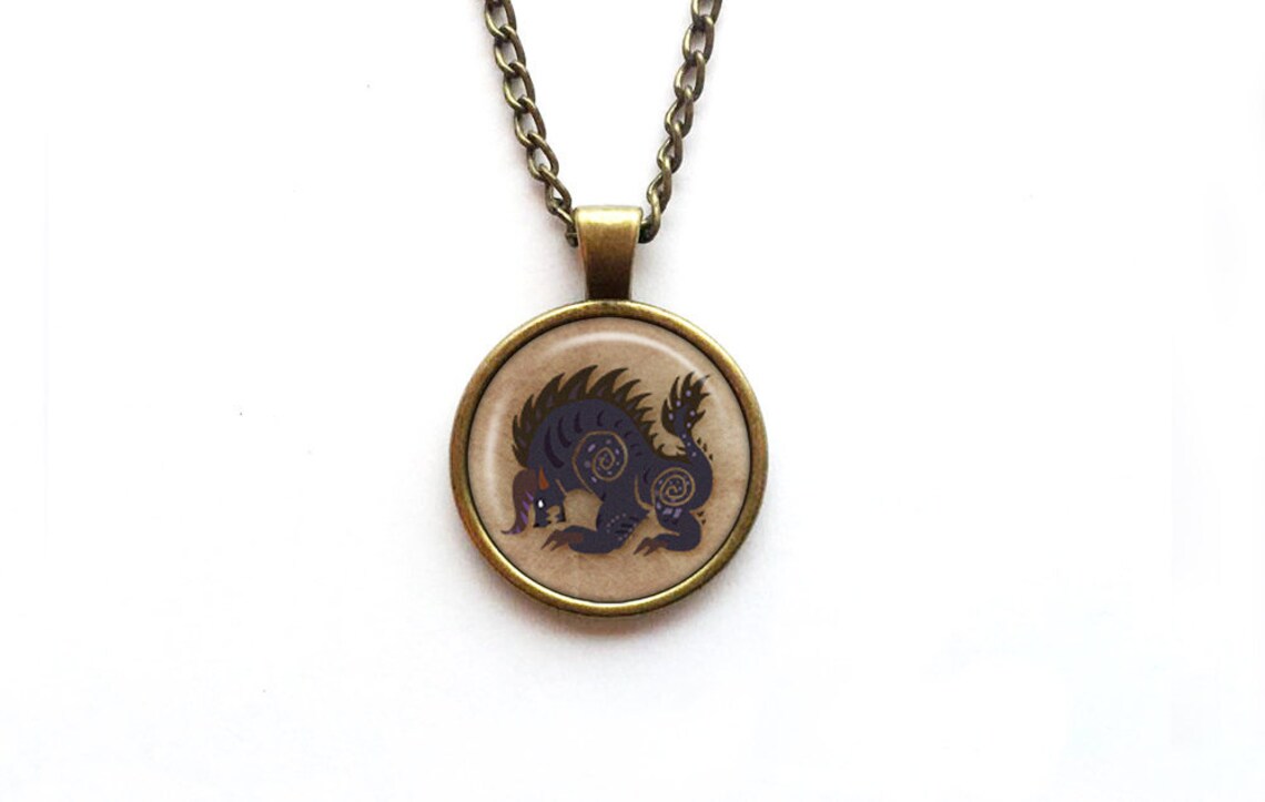 Necklace Monster Hunter World Behemoth Etsy