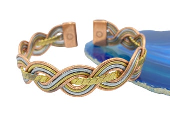 Brazalete de tres colores con giro central magnético