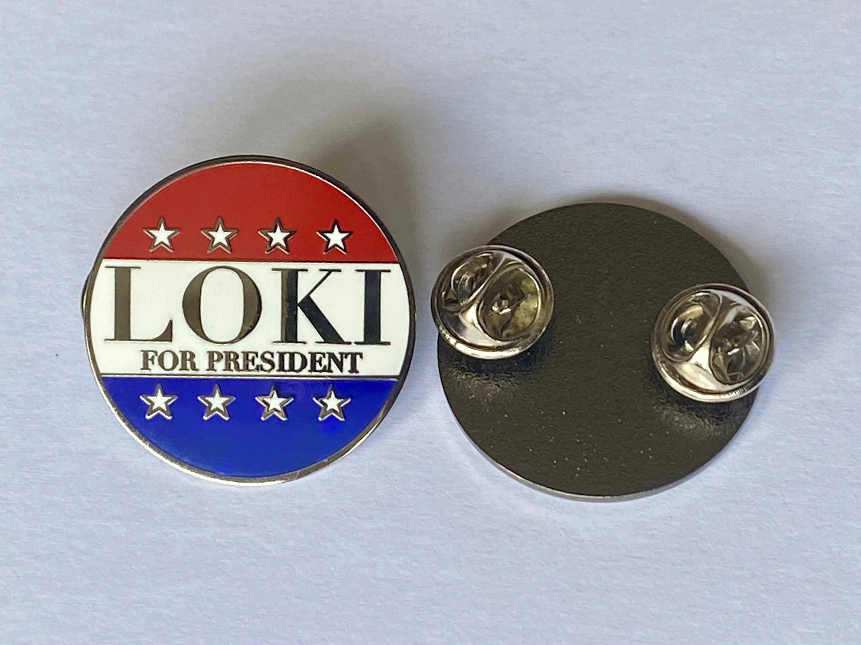 Loki For President Marvel enamel pin badge.