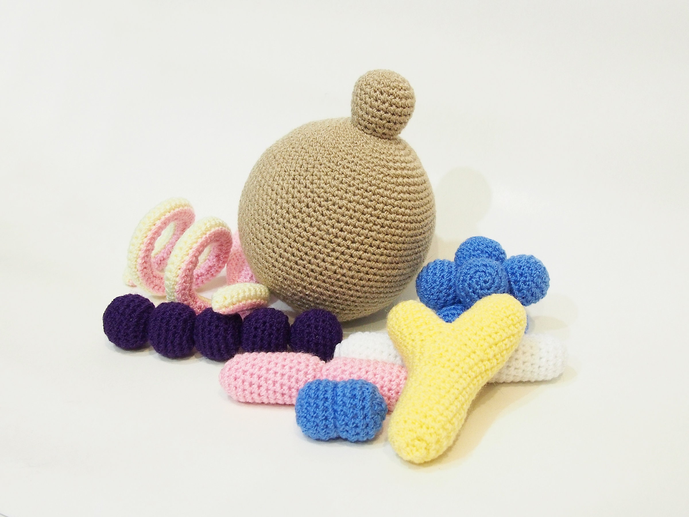 Microbe Plüsch Set / Bakterien und Pilze für süße | Etsy