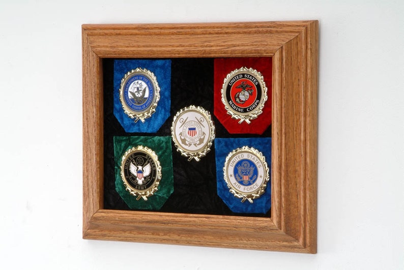 Military Veteran Burial Flag & Medals Shadow Box Display Case for Military Funeral Flag image 2