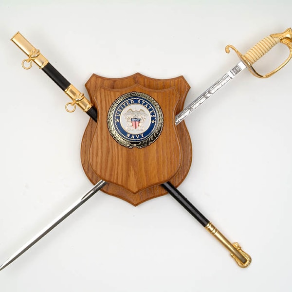 Military Sword Display Wall Plaque