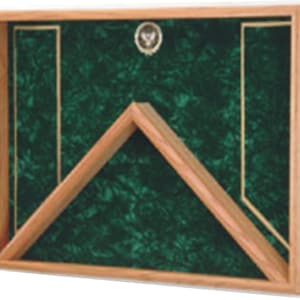 Military Veteran Burial Flag & Medals Shadow Box Display Case for Military Funeral Flag image 5