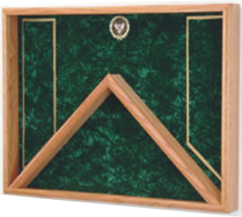 Military Veteran Burial Flag & Medals Shadow Box Display Case for Military Funeral Flag image 5