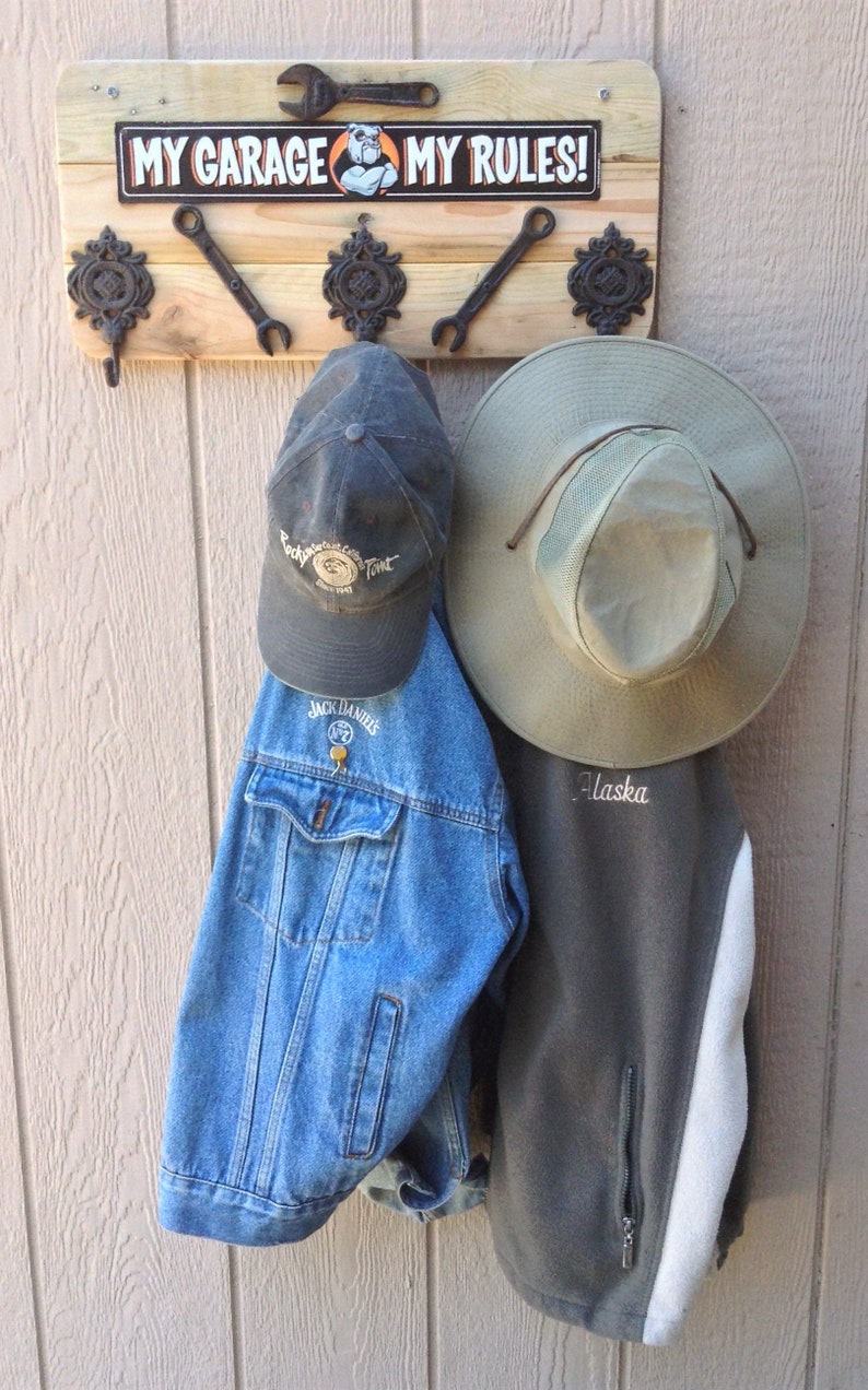 Rustic Hat Rack / Coat Rack made with Recycled Pallet Wood Etsy