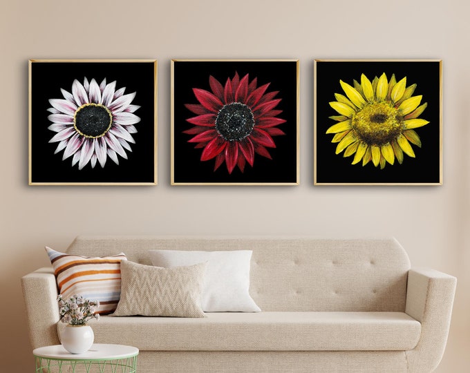 Sunflower Print Set of 3