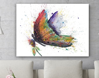 Butterfly Art Print, Watercolor Butterfly Print, Butterfly Wall Art, Butterfly Painting, Nursery Art, Girl's Room Decor