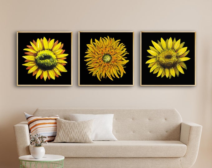 Sunflower Print Set of 3