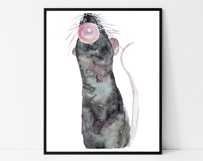 Bubble Gum Rat Prints