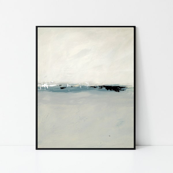 Abstract Ocean Art Print, Large Abstract Landscape, Art Prints, Art Home Decor Large Wall Art, Abstract Landscape Print, Ocean Art