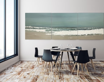 Beach Painting Set of 3 Prints, Print of Ocean Painting, Abstract Wall Art, Modern Contemporary Art, Wall Art, Abstract Home Decor