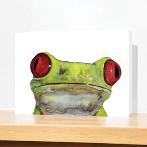Frog Art, Frog Print, Frog Gift, Frog Decor, Frog Art Print, Frog Watercolor Print, Frog Painting, Frog Artwork