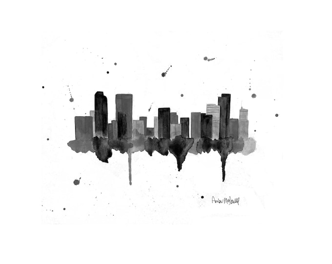 Denver Skyline Art Prints