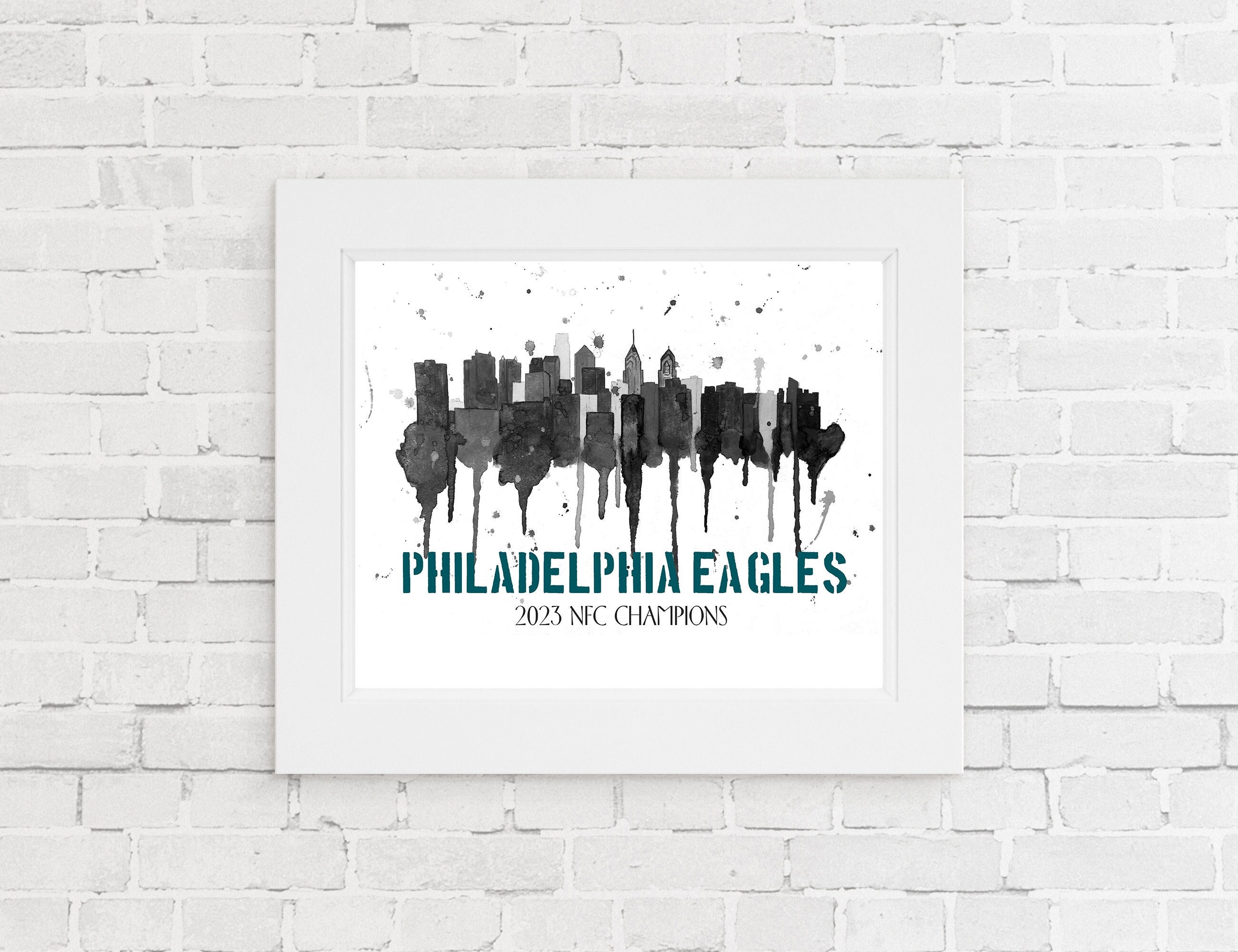 2023 NFC Champions Philadelphia Eagles Philadelphia Skyline 
