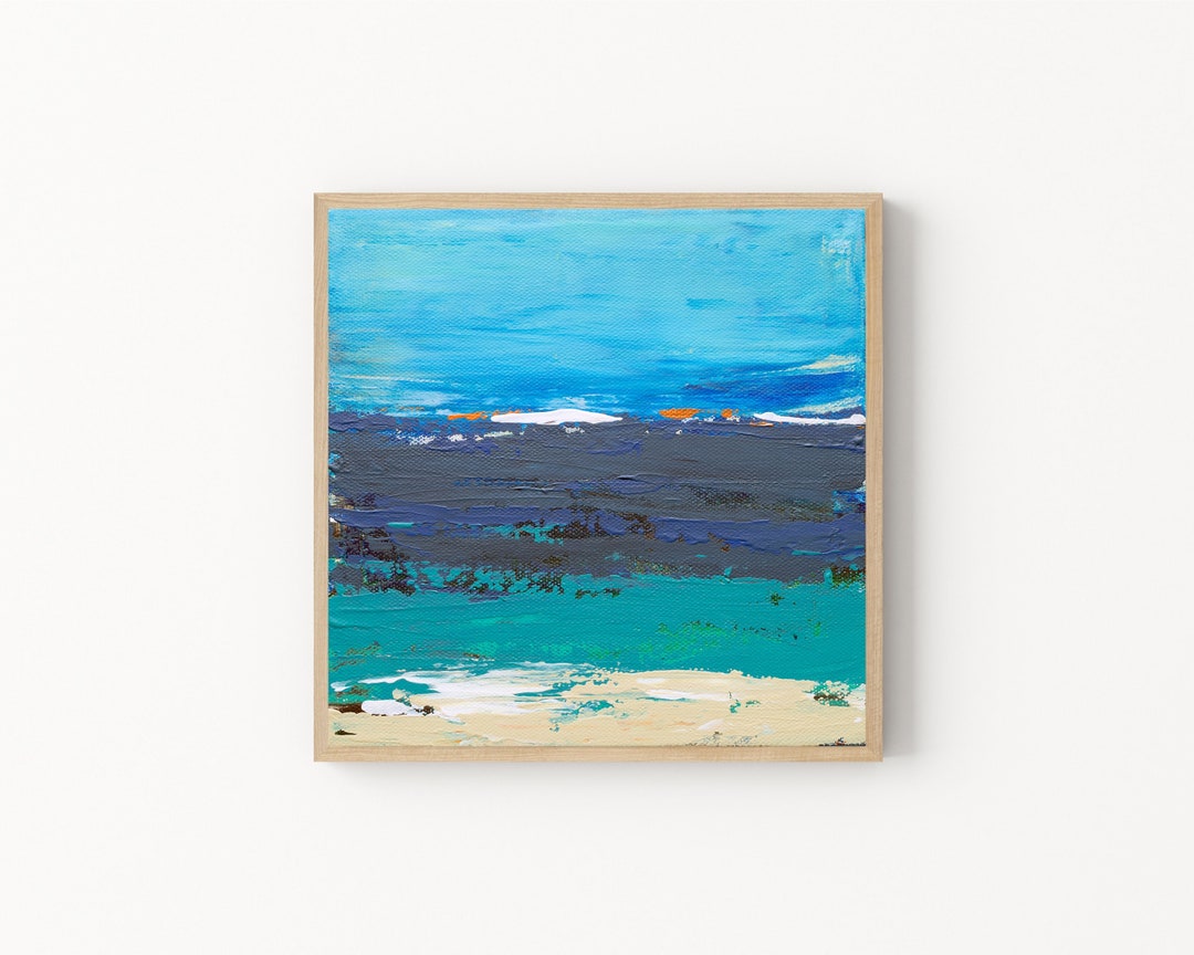 Printable Beach Art, Abstract Ocean Art, Instant Download Art, Abstract Printable Art