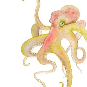 Printable Octopus Art, Octopus Decor, Octopus Art Print, Octopus Digital Download, Octopus Art, Nautical Art