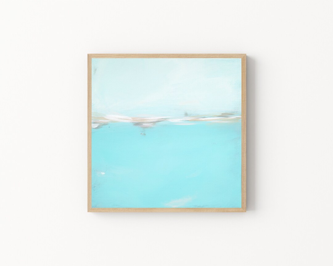 Printable Beach Art, Abstract Landscape Art, Instant Download Art ...