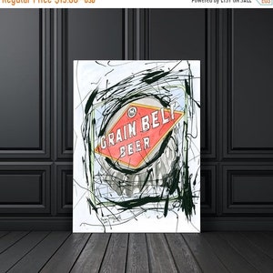 Printable Beer Decor - Bar Decor - Grain Belt Beer - Grain Belt Beer Art Print - Grain Belt Beer Painting - Man Cave Art - Minneapol