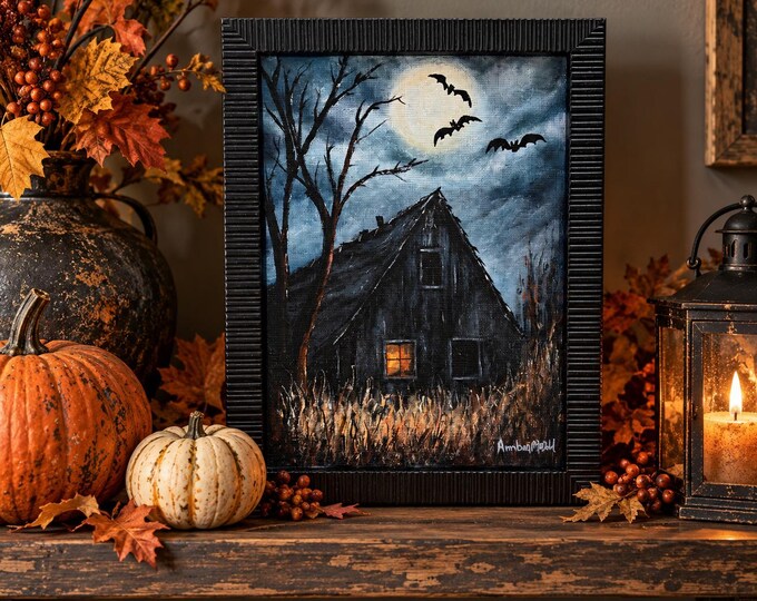 "A Haunting Glow" Framed Original