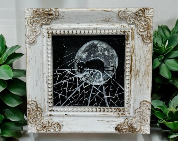 Spiderweb Painting, Halloween Painting Halloween Decoration, Spider Art