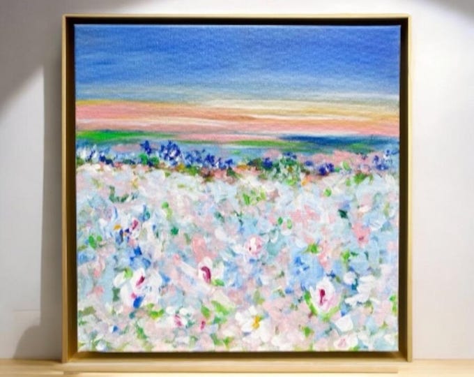"Forget Me Not" Framed Original Painting