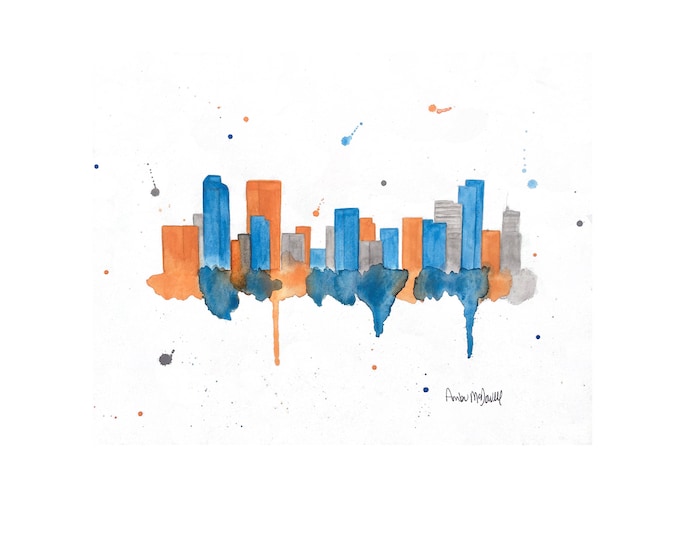 Denver Skyline Art Prints