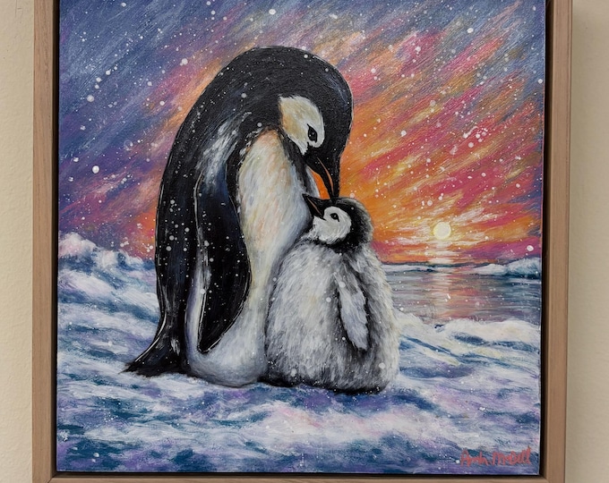 "The Snuggle Is Real" Framed Original